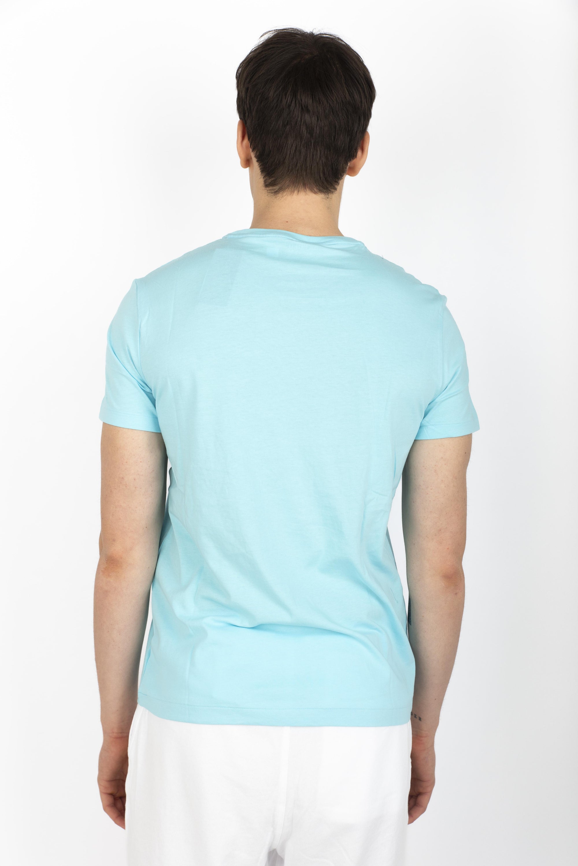 Maglietta in jersey Custom Slim-Fit aqua blue 710671438 407 POLO RALPH LAUREN 
