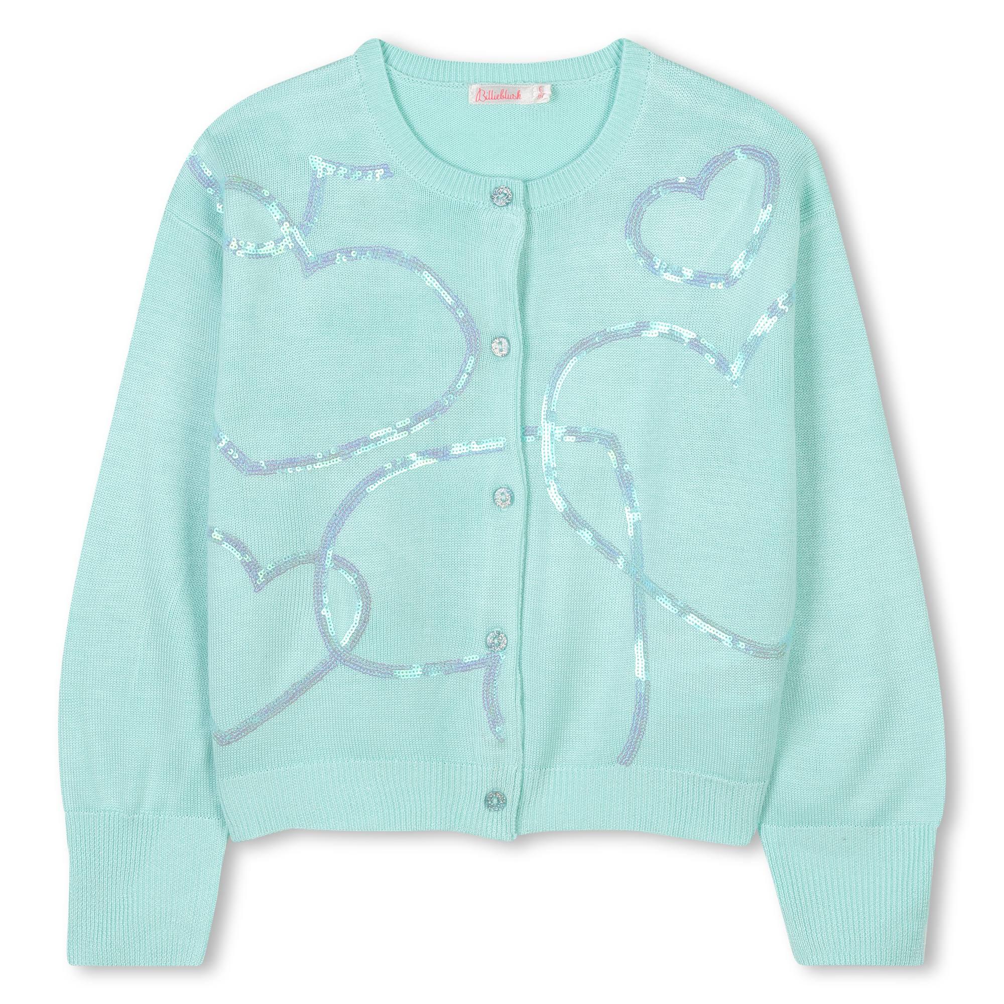 Cardigan con cuori U20883 74A BILLIEBLUSH 