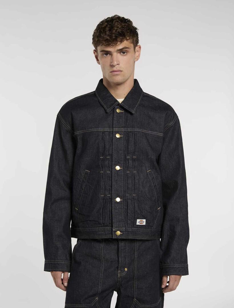 Giacca trucker in denim con pieghe DK0A87O9 RIN1 DICKIES 