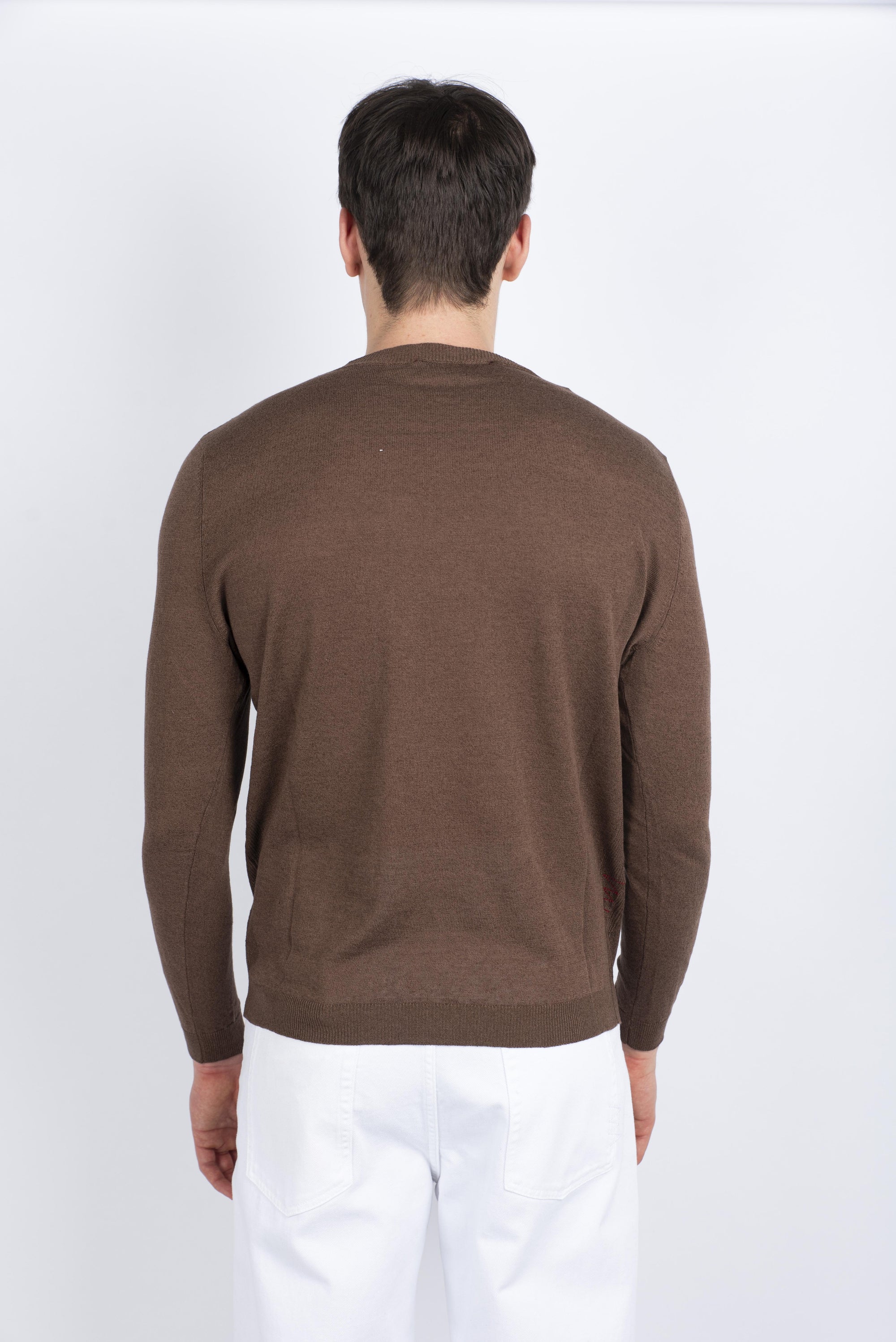 Maglia a maniche lunghe cacao Amaranto Uomo B9D0025 DU64M AMARANTO 