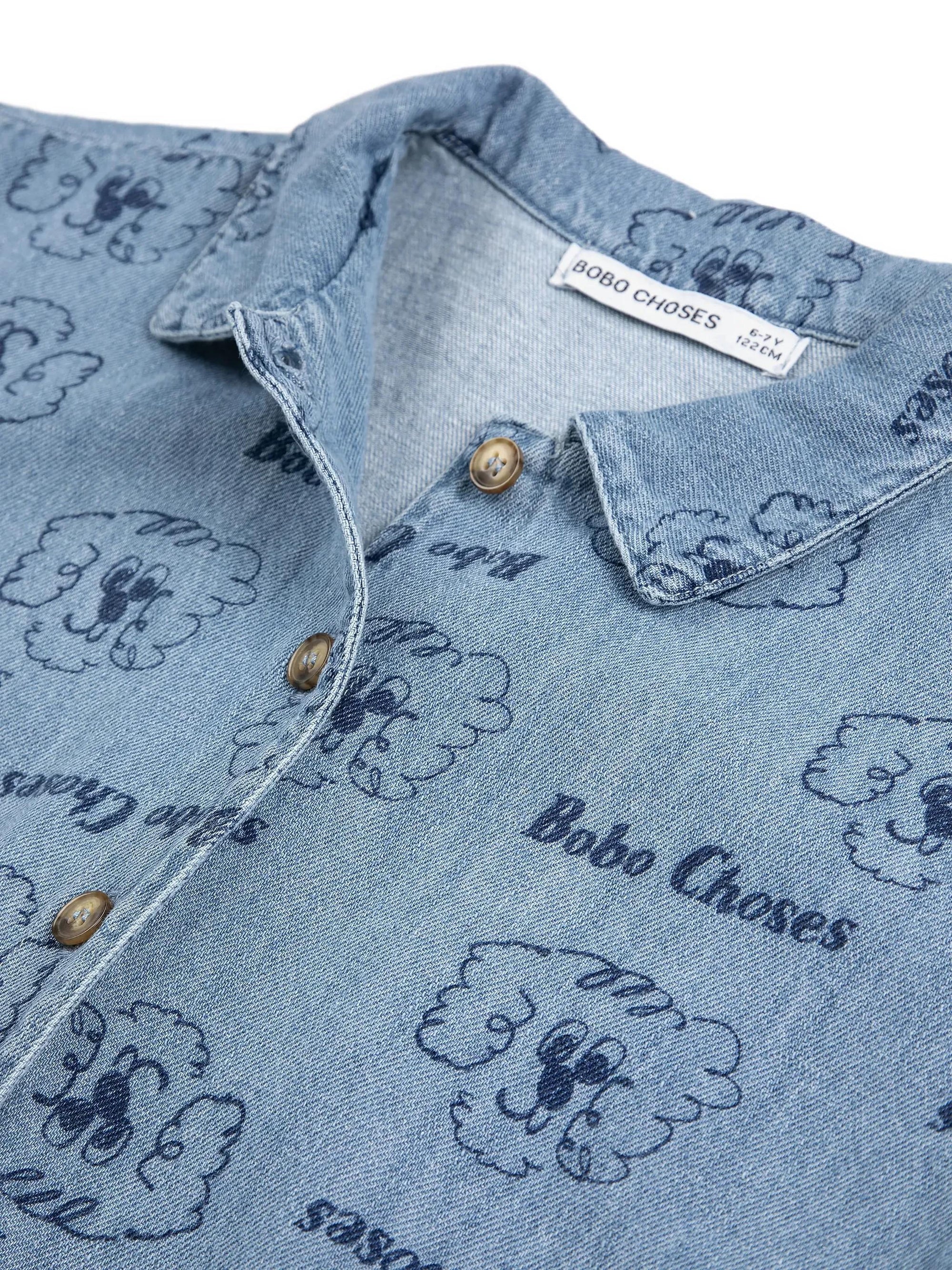 Camicia logo all-over B126AC037 461 BOBO CHOSES 