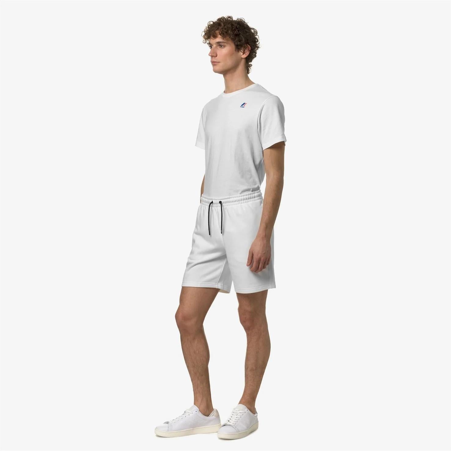 Pantaloncini sportivi unisex con elastico in vita bianco K51225W 001 K-WAY 