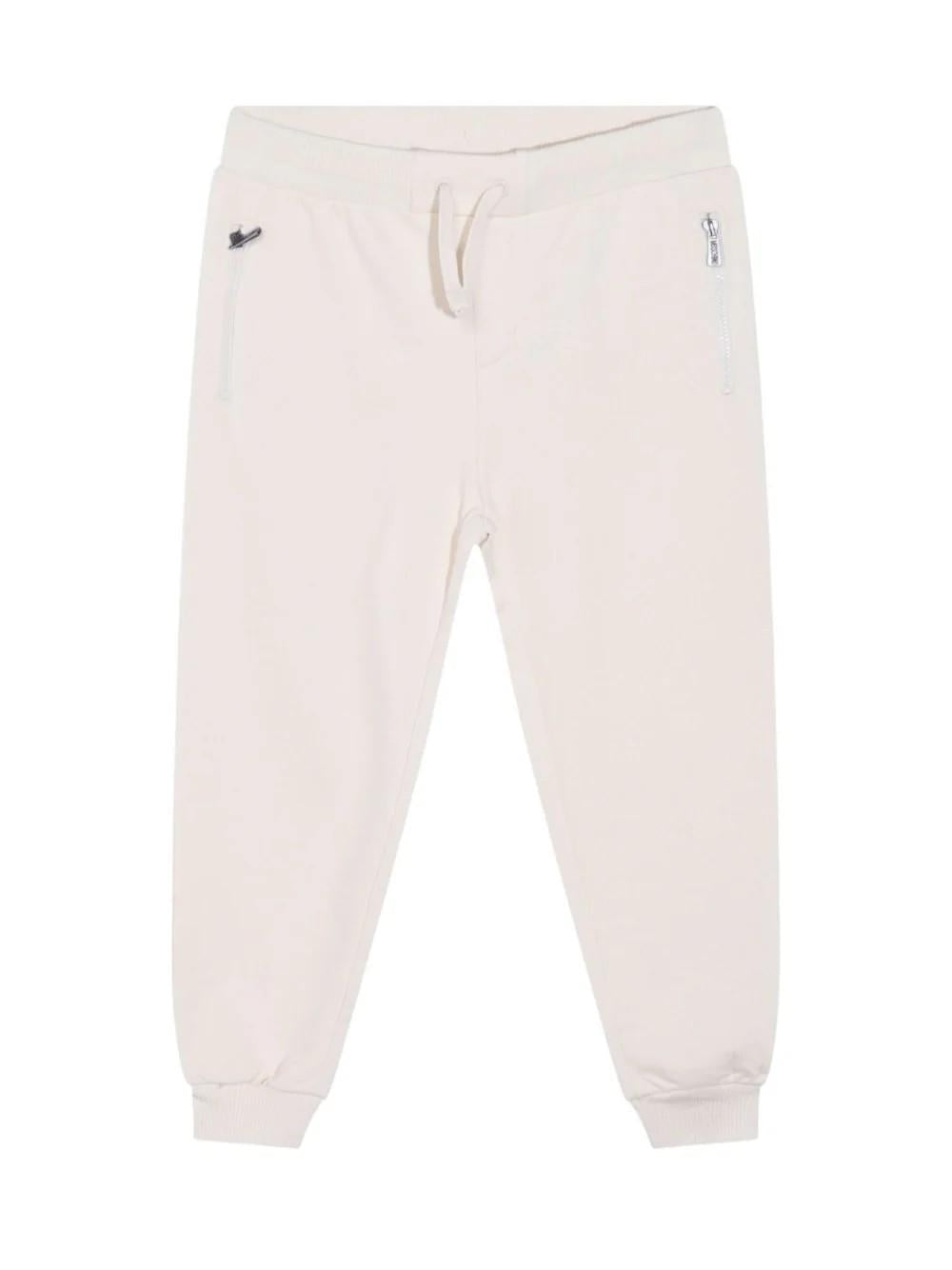 Pantaloni sportivi con stampa Teddy Bear HUP08LLCA77 10123A MOSCHINO KID 