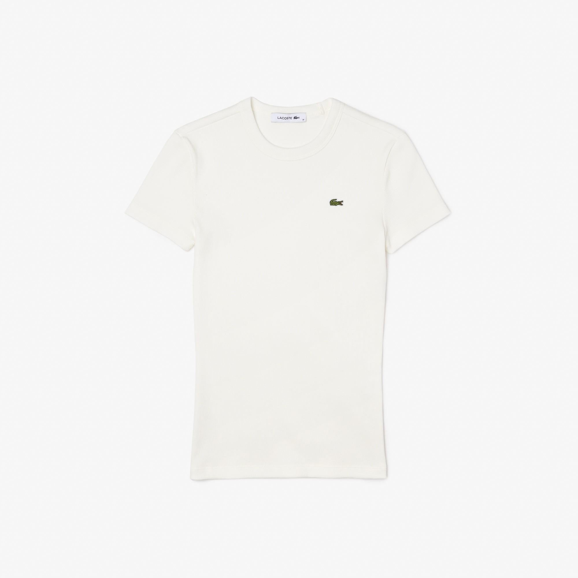 T-shirt in cotone a costine slim fit TF5538 70V LACOSTE 