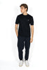 Pantalone sportivo in misto cotone con patch logo frontale