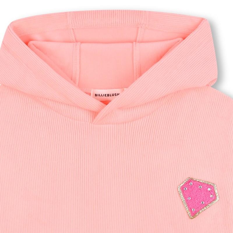 Cardigan con cappuccio U21604 408 BILLIEBLUSH 