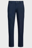 Slim-fit trousers in cotton blend satin