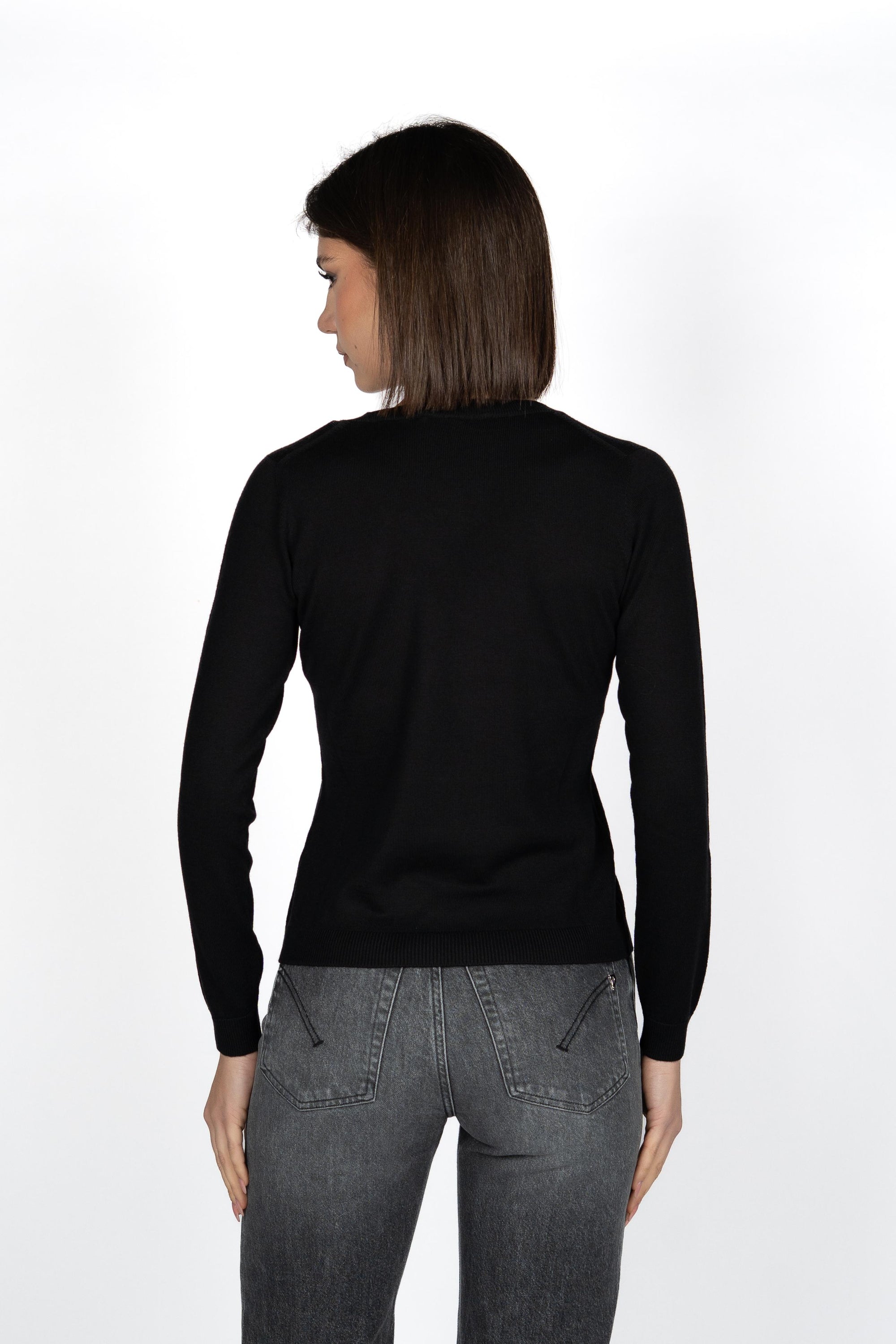 Scollo V in Lana Merino 54212/14202 099 GRAN SASSO 