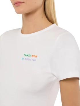 T-shirt Emilie con ricamo EMI0001 09631L MC2 SAINT BARTH 