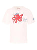 T-shirt Eddy in cotone con stampa polpo e ricamo St. Barth Sailor