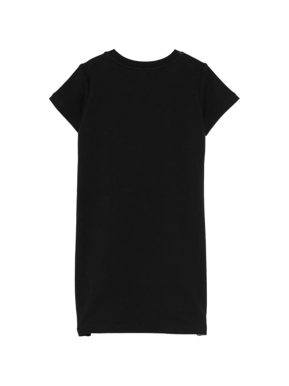 Abito con logo in strass HEV0GLLDA25 60100A MOSCHINO KID 
