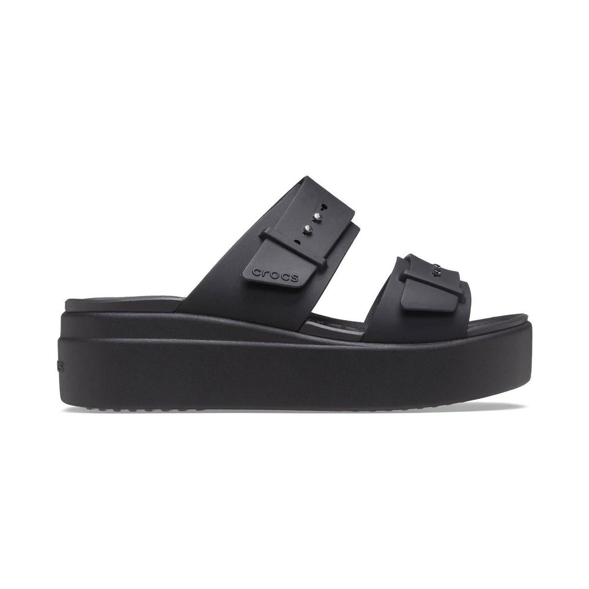 Brooklyn Sandal Low Wedge Donna Black CR207431 BLK CROCS 