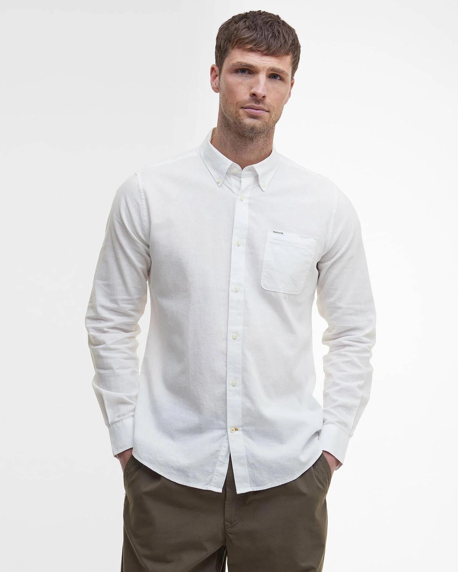Camicia sartoriale Nelson MSH5090 WH11 BARBOUR 