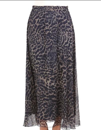 Gonna lunga stampa animalier RI1GX022 6006 KAOS 