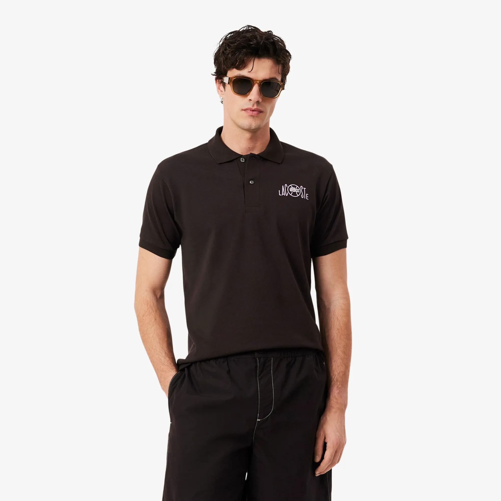 Polo classic fit con marchio grafico PH2080 3LA LACOSTE 