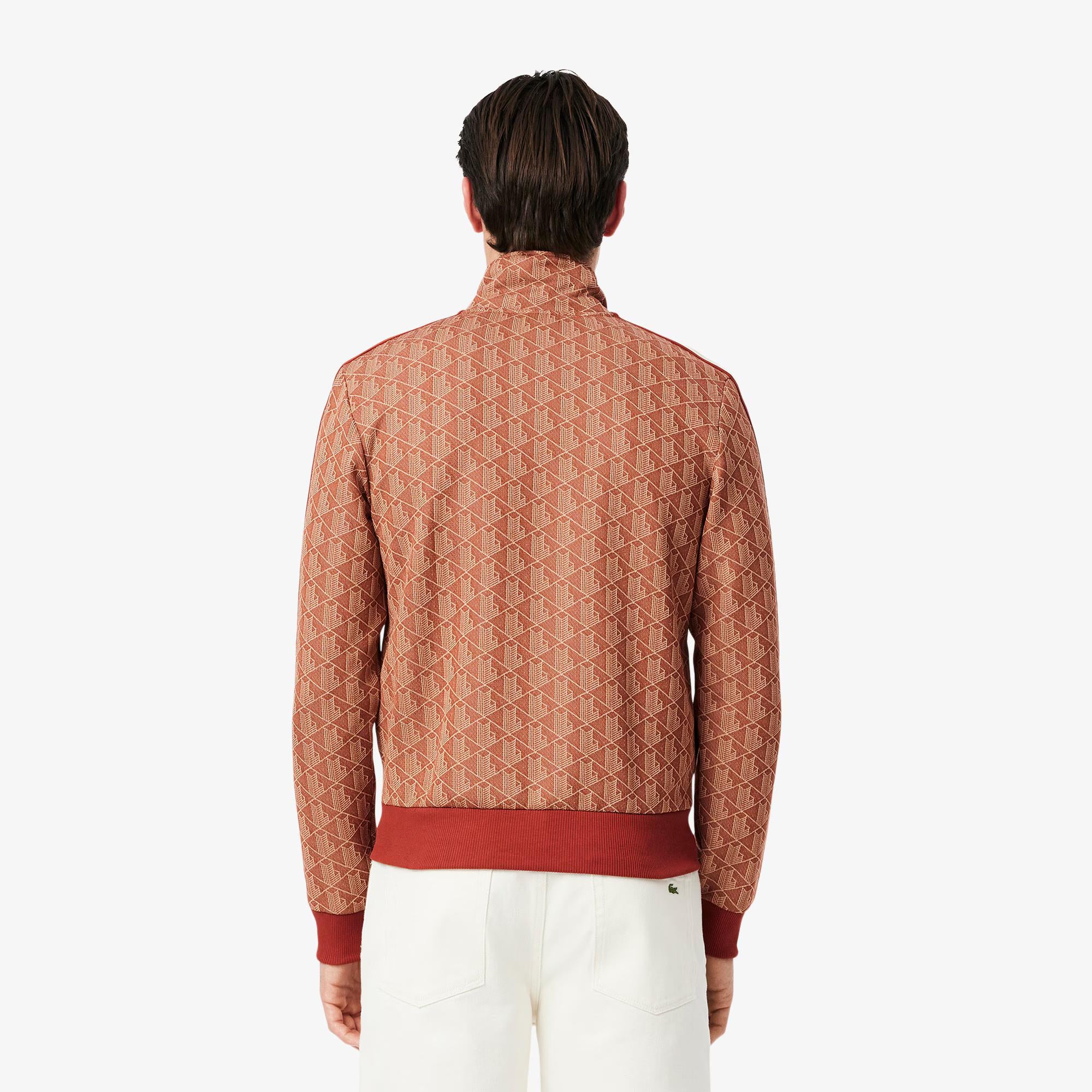Felpa in jacquard monogrammata con zip SH1368 GTI LACOSTE 