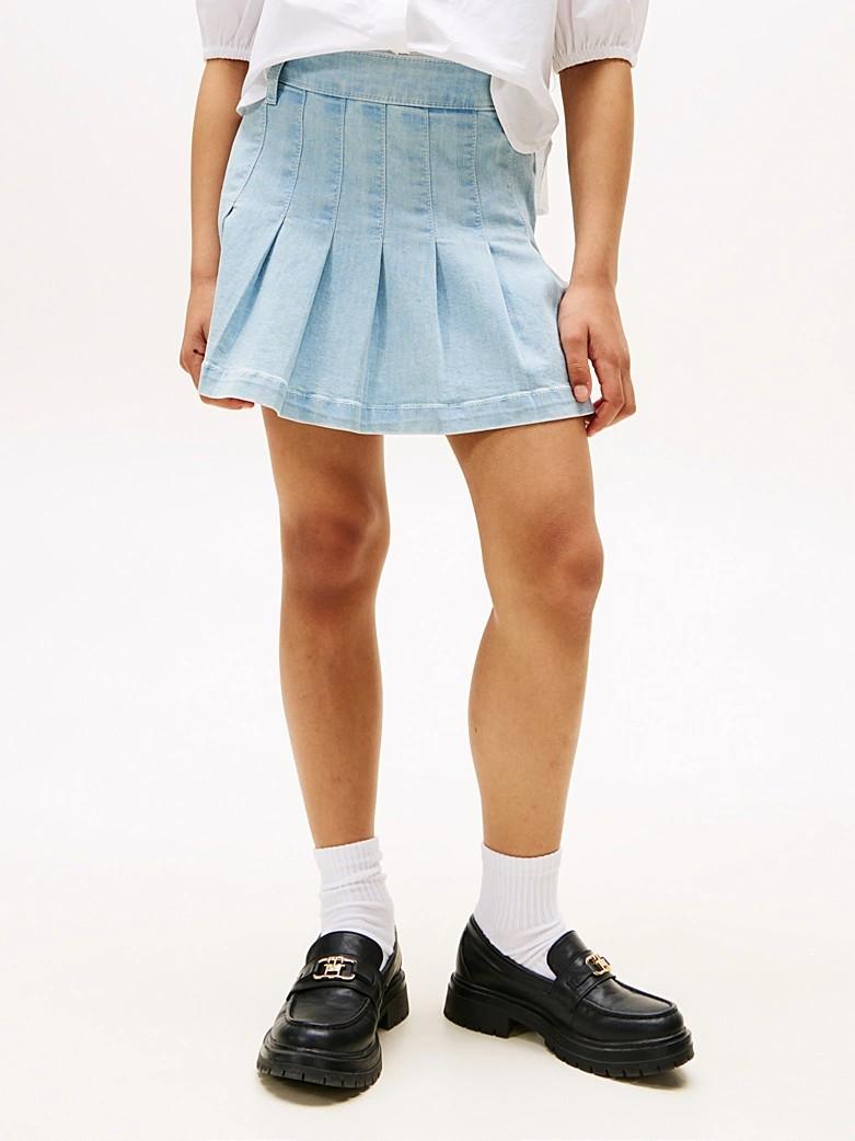 Gonna in denim plissettata KG0KG08743T 1AA TOMMY HILFIGER 