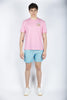 T-shirt in cotone con ricamo Krusty Burger Simpson rosa Special Edition