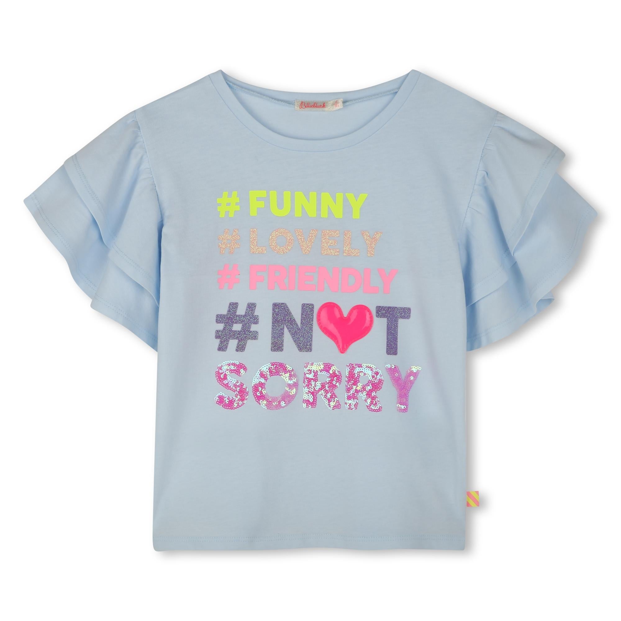 T-shirt con ruches U20928 76F BILLIEBLUSH 