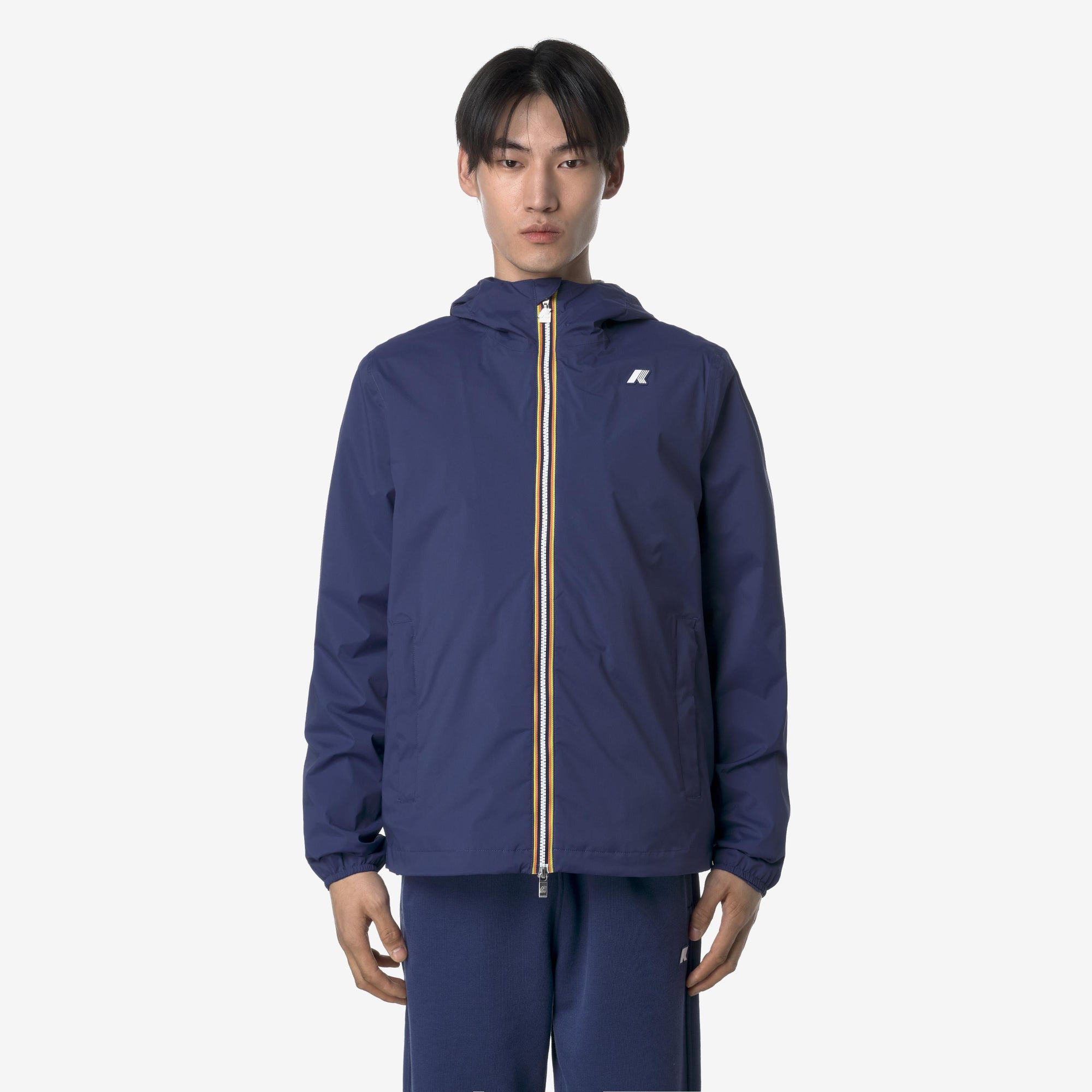 Giacca Slim Fit Uomo  blu Resistente alle Intemperie K3123UW 867 K-WAY 