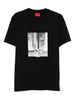 T-shirt in jersey di cotone con stampa grafica