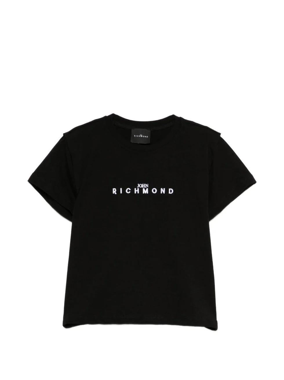 T-shirt con dettaglio logo RGP26112TS BLACK RICHMOND 
