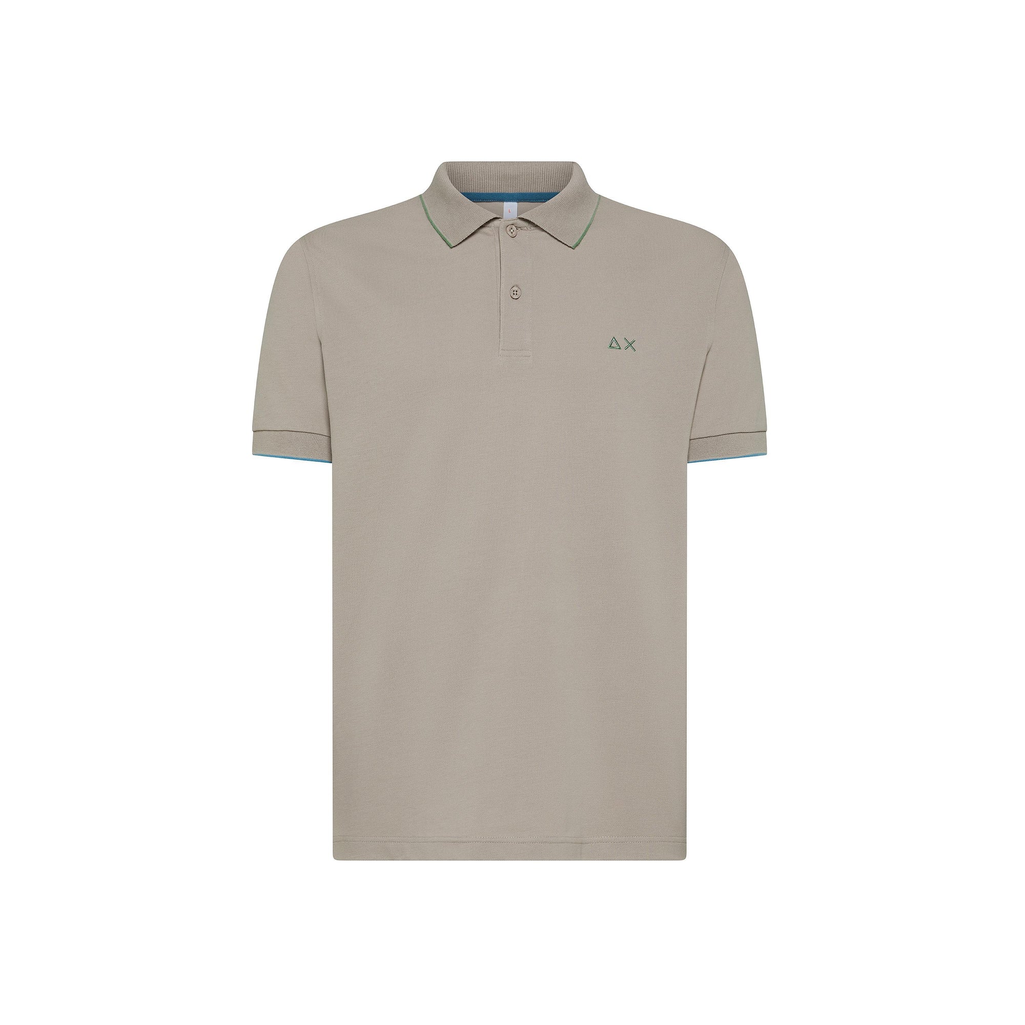 Polo con riga a contrasto A35110 98 SUN68 
