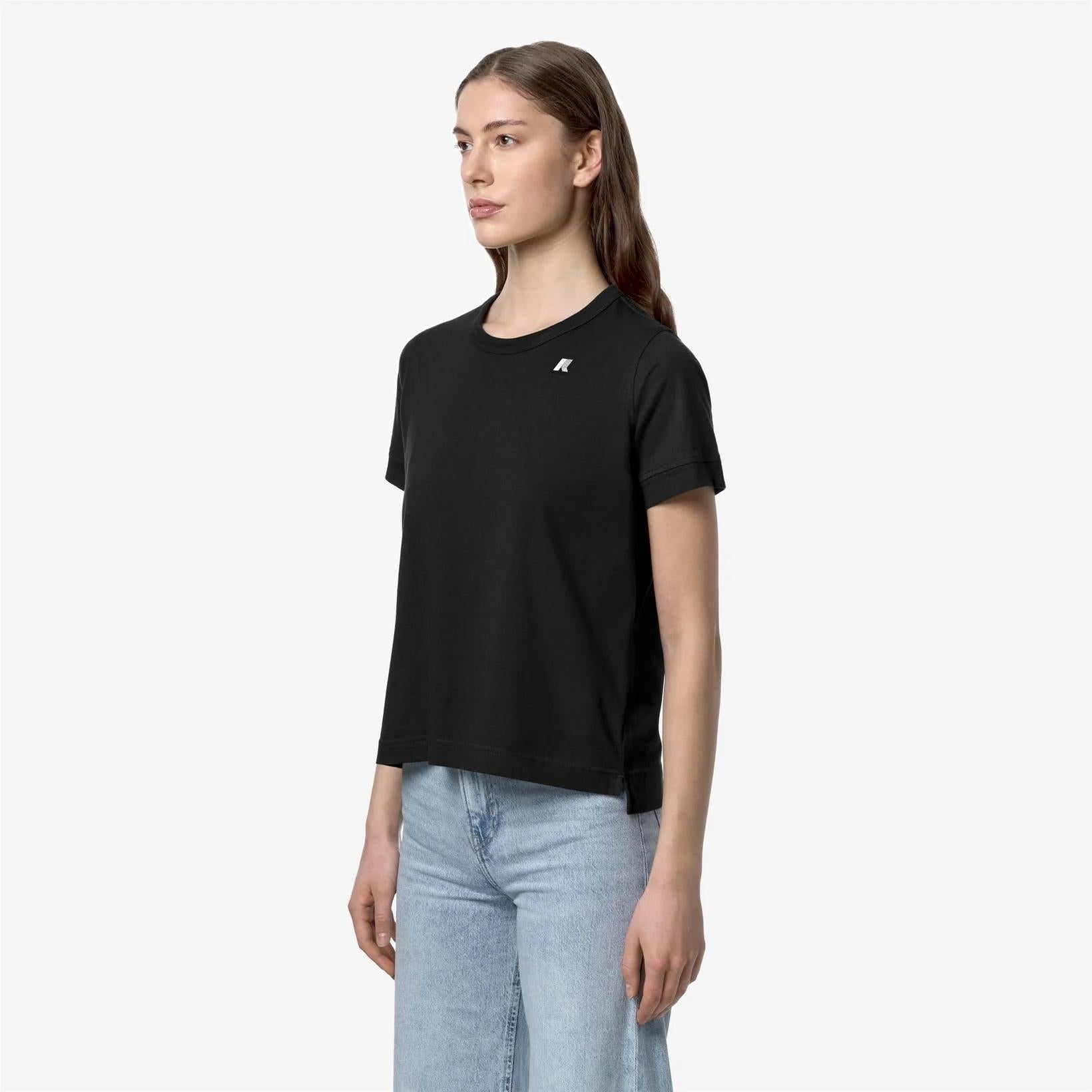 T-shirt Emel Jersey donna nero K2122UW USY K-WAY 