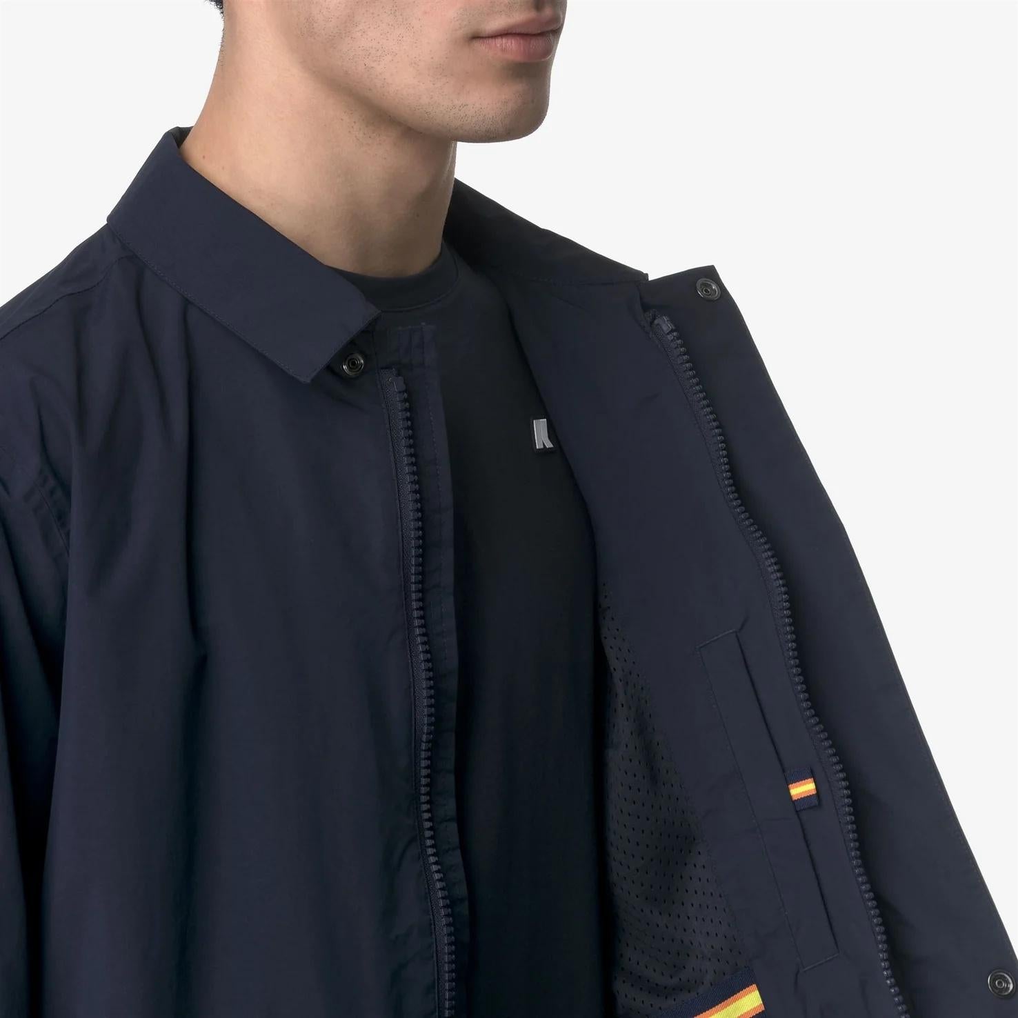 Giacca da città impermeabile da uomo a 3/4 blu K41322W K89 K-WAY 
