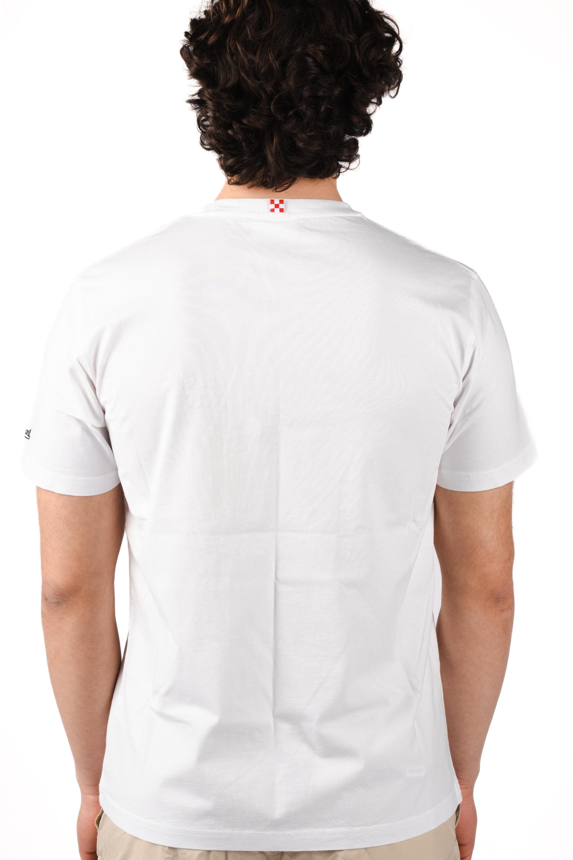 T-shirt Portofino bianca con ricamo Gin o' clock POT0001 04432L MC2 SAINT BARTH 