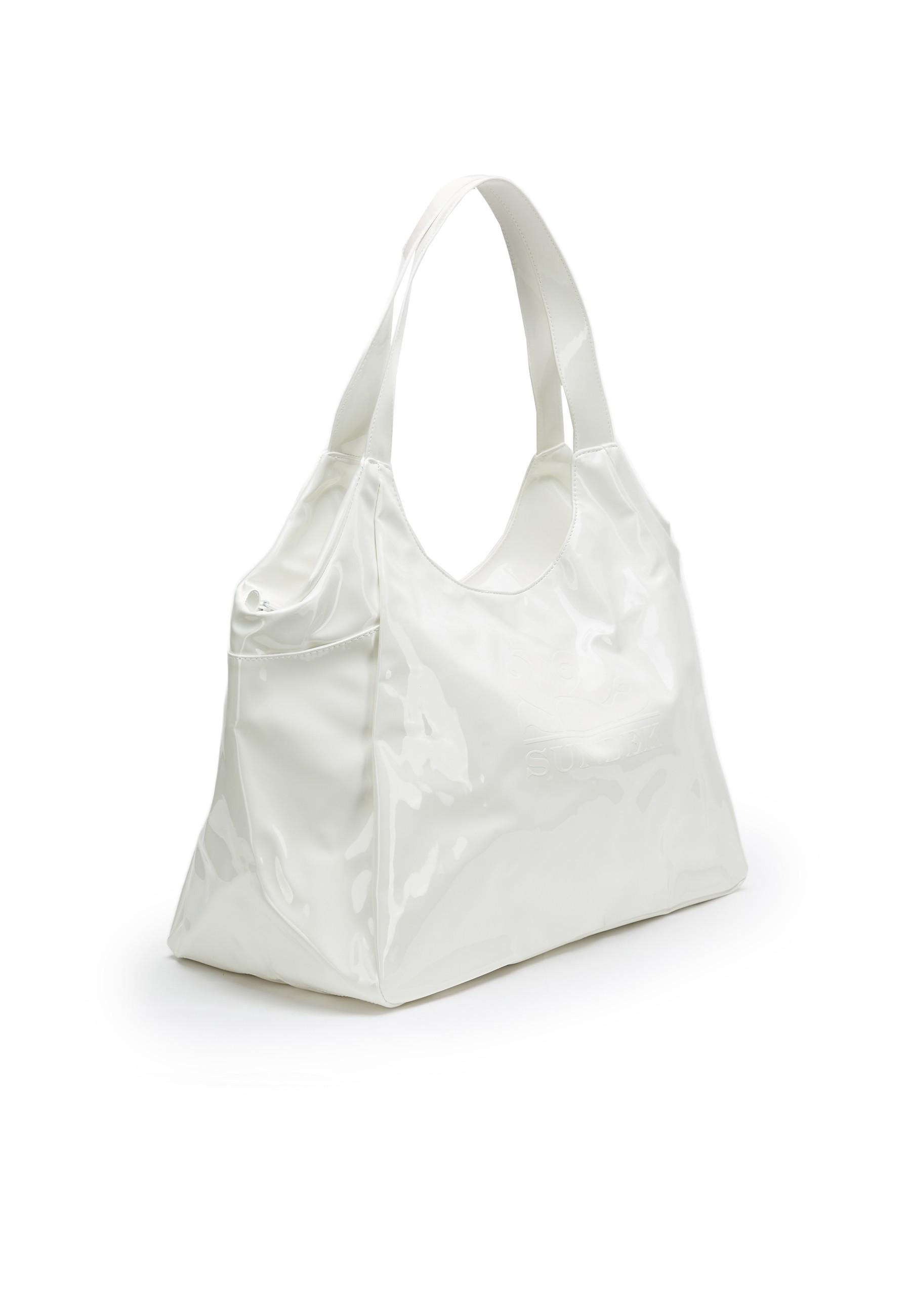 Borsa shopper laminata con logo AW417ABPV400 00601 SUNDEK 