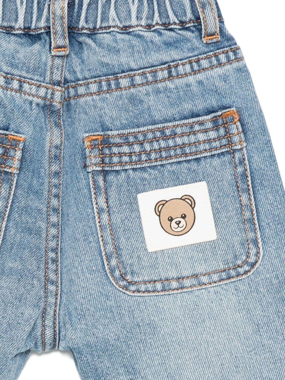 Jeans per neonato in denim MUP05HL0E36 40059 MOSCHINO BABY 