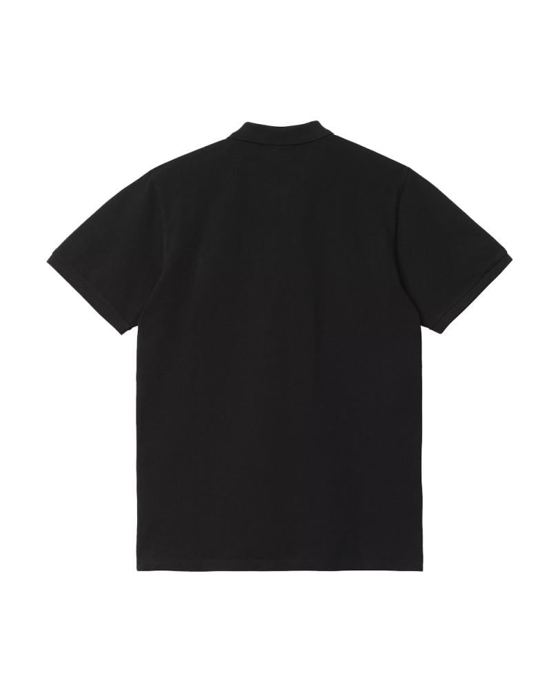 S/S Chase Pique Polo nera I023807 00FXX CARHARTT WIP 