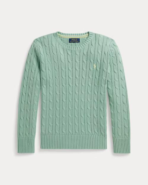 Maglia in cotone a trecce 323702674 505 POLO RALPH LAUREN 