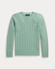 Maglia in cotone a trecce