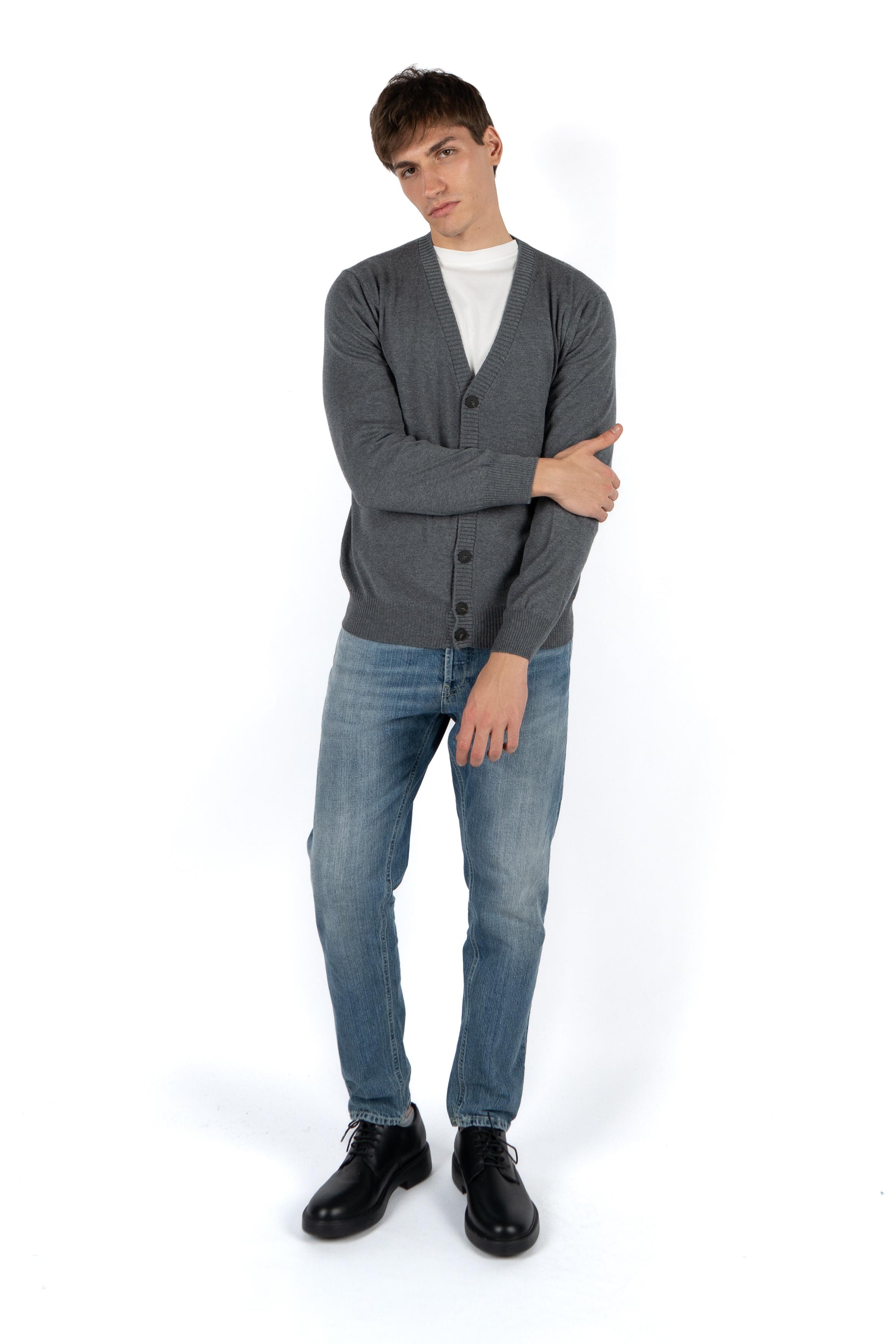 Cardigan scollo a V 57104/14821 089 GRAN SASSO 