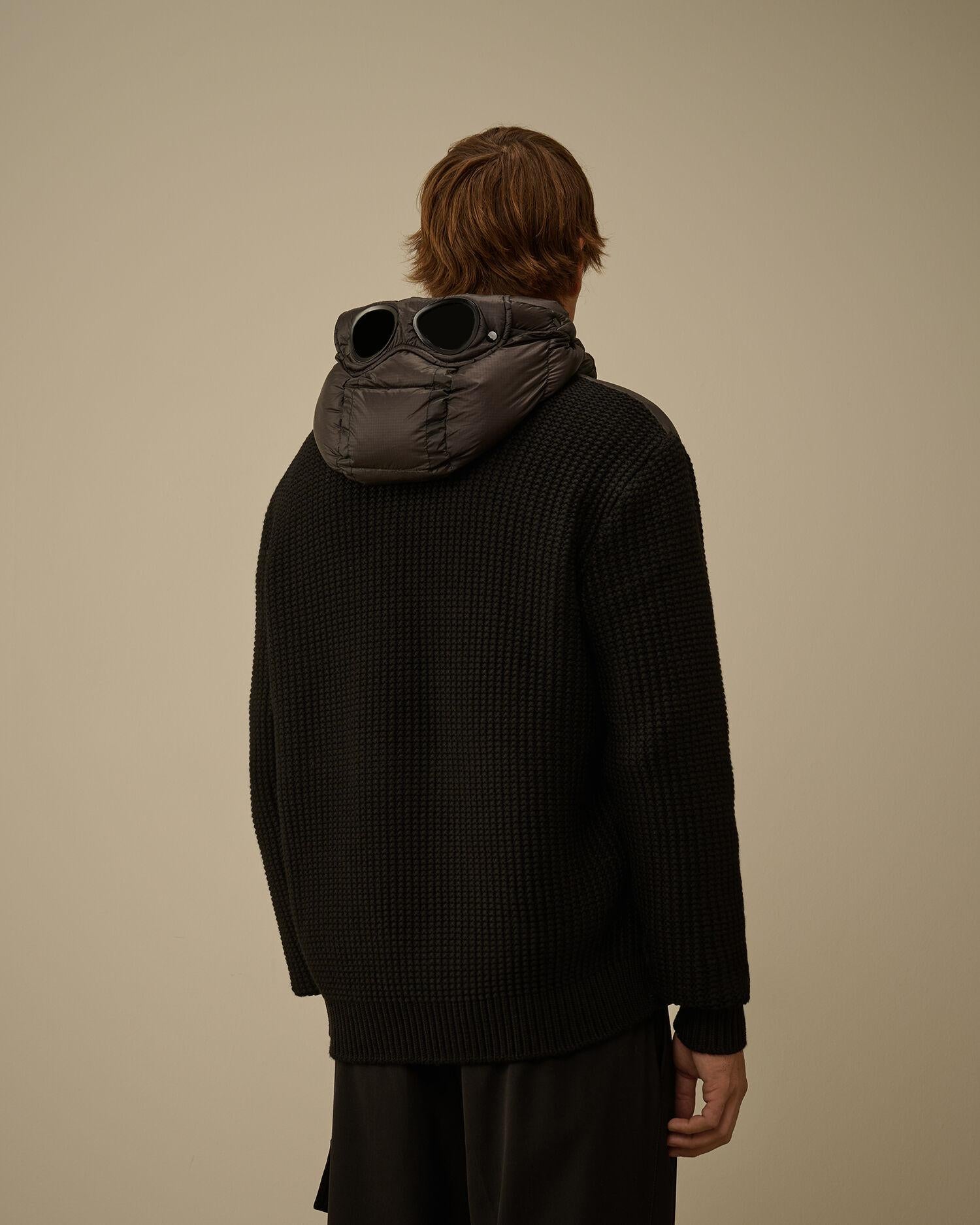 Maglia maschera full zip 19CMKN185A 999 C.P. COMPANY 