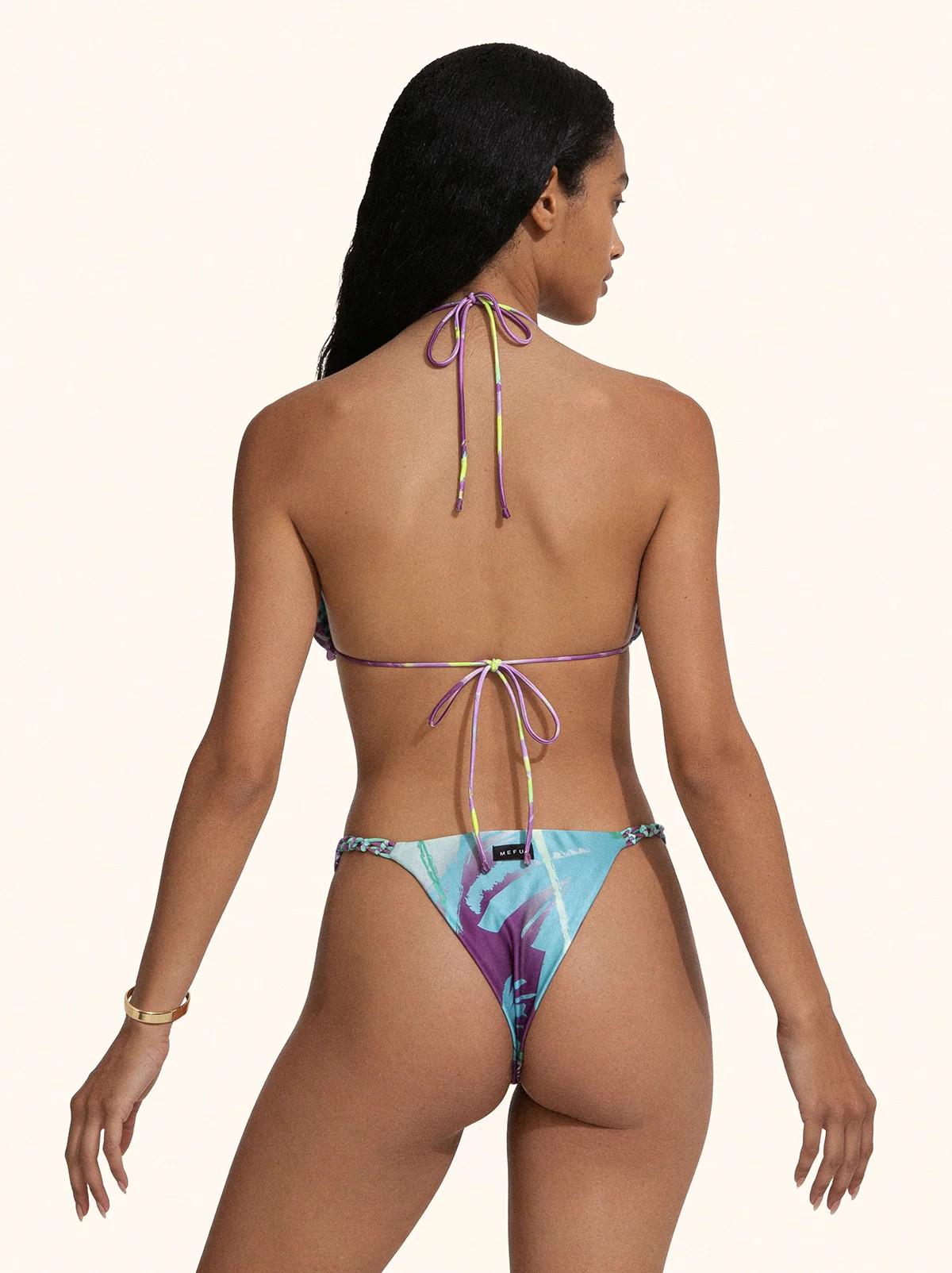 Bikini donna triangolo con slip fisso fantasia MF26SW0821X 50 ME FUI 
