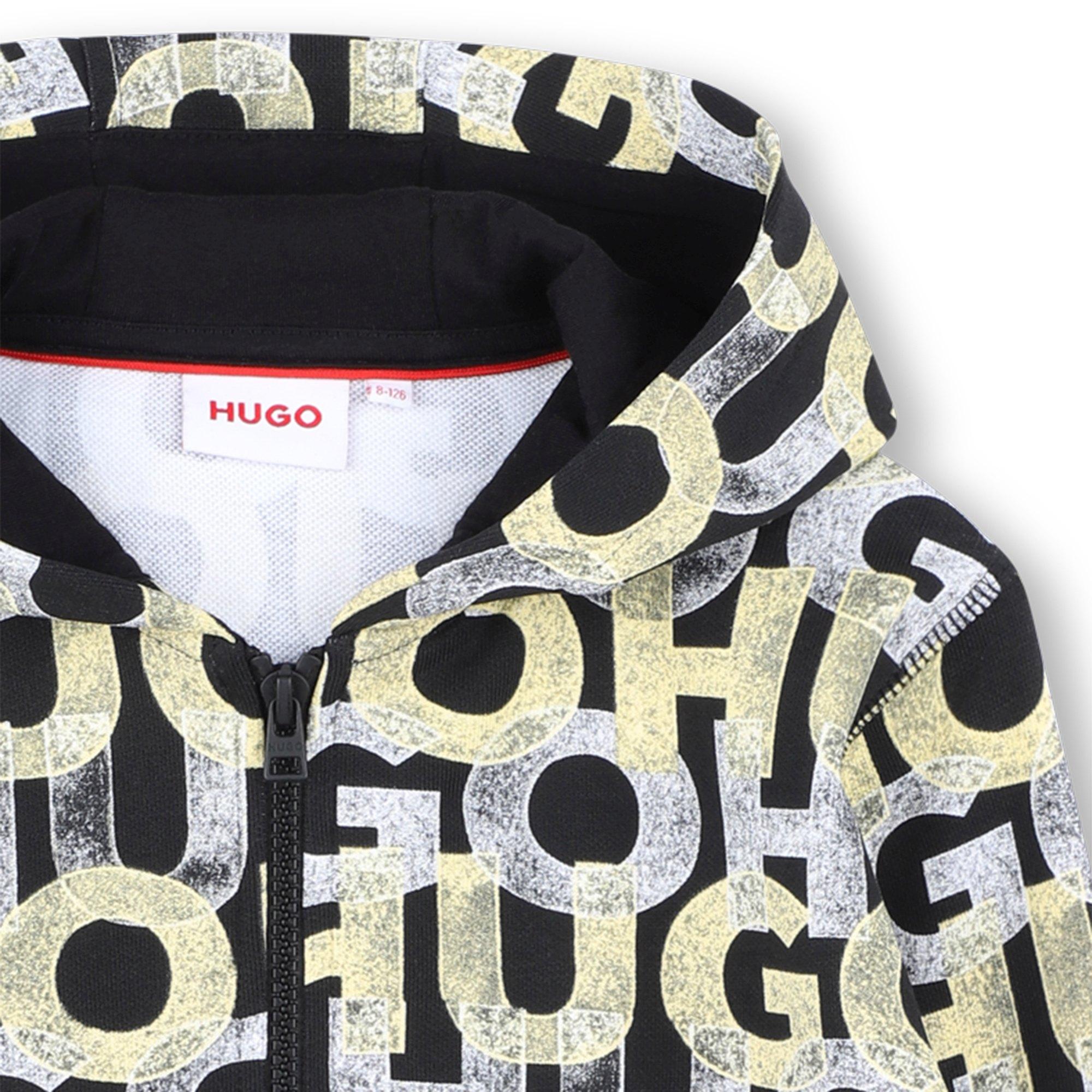 Felpa con logo all-over G00358 M55B HUGO 