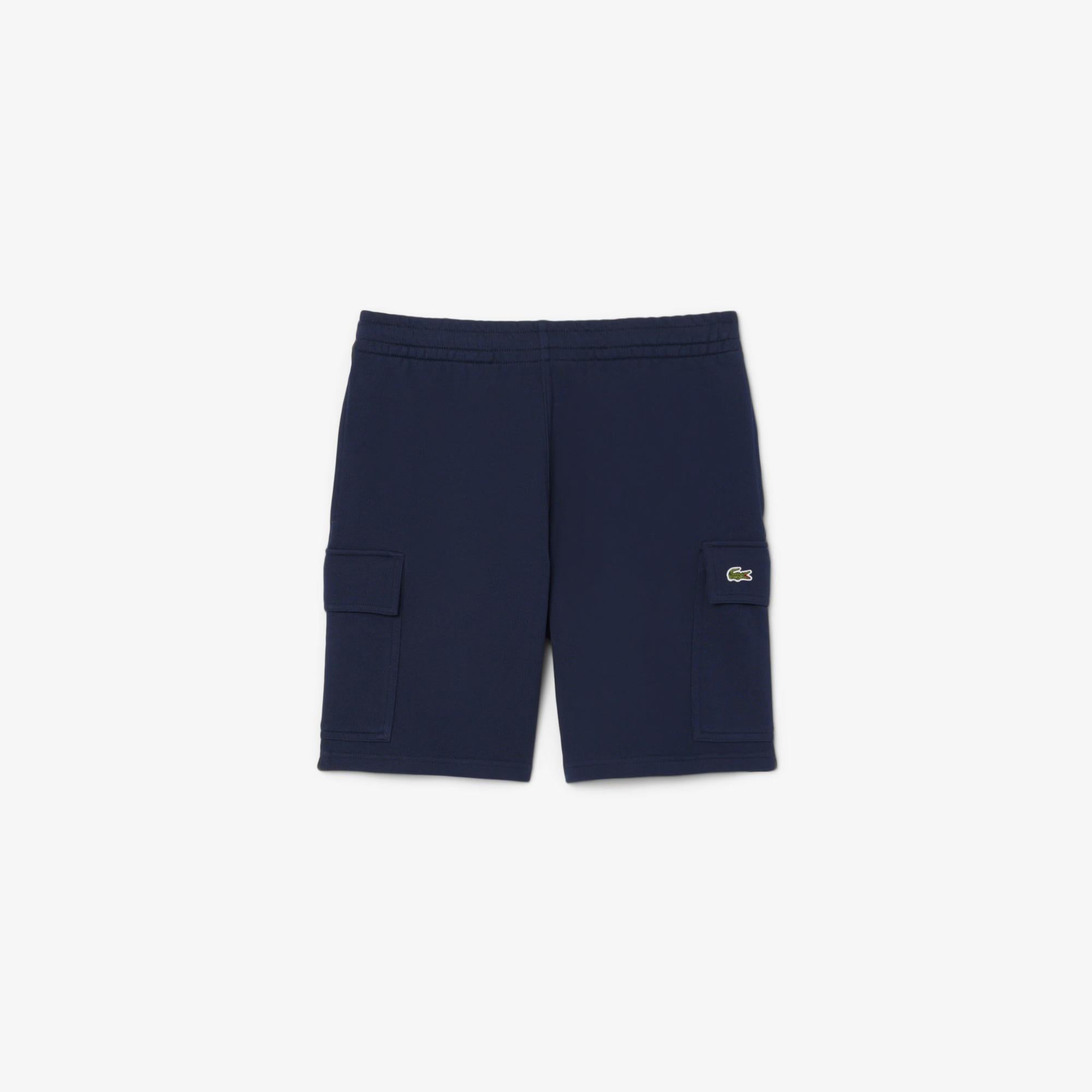 Shorts cargo in cotone felpato GH9743 166 LACOSTE 