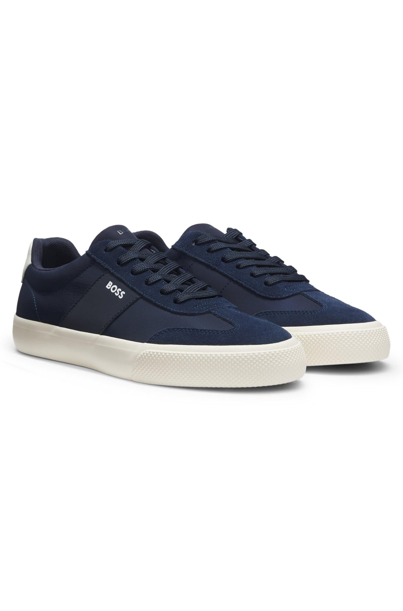 Sneakers con inserti in pelle scamosciata 50563847 401 BOSS SHOES 