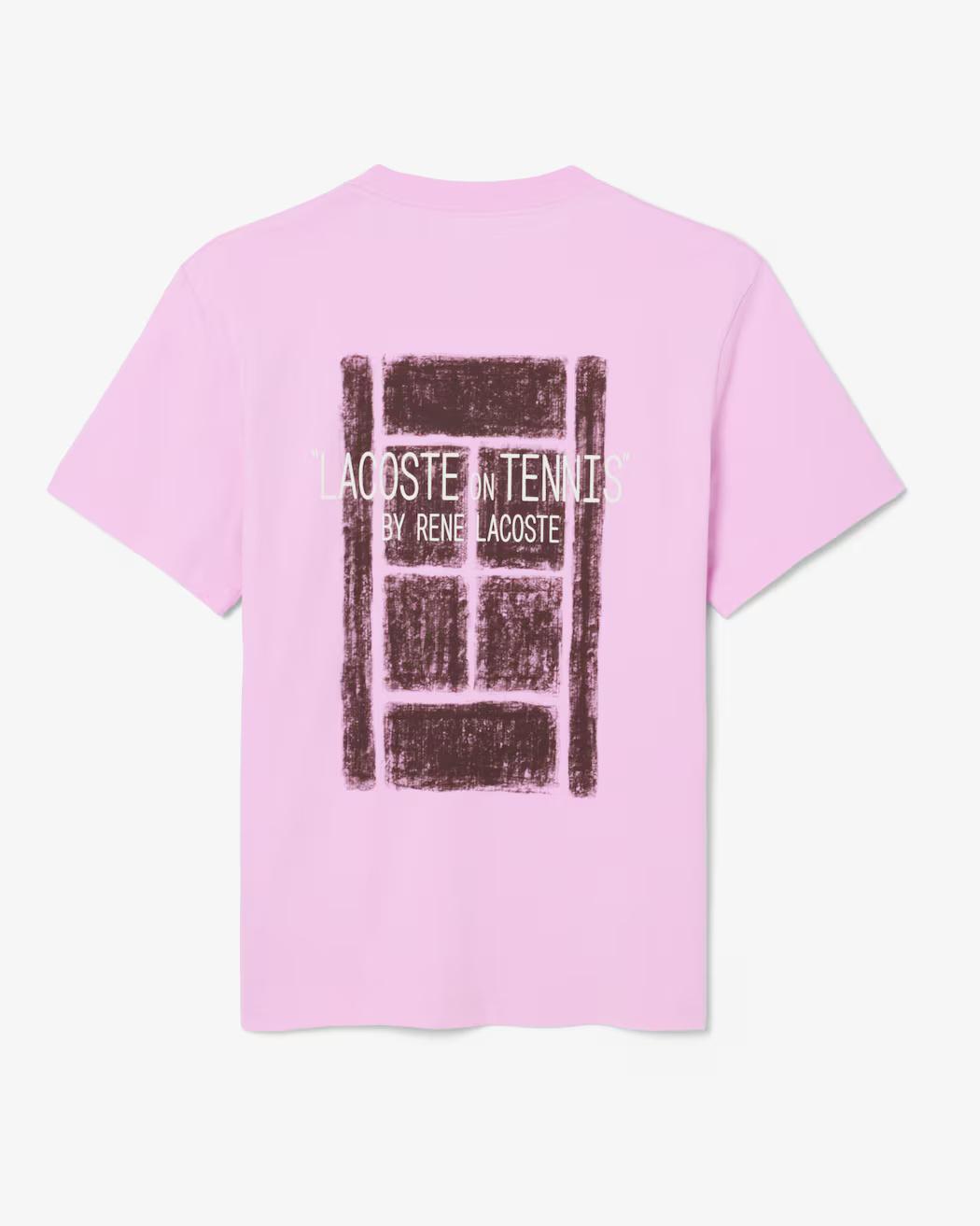 T-shirt in cotone con stampa TH2197 Z4H LACOSTE 