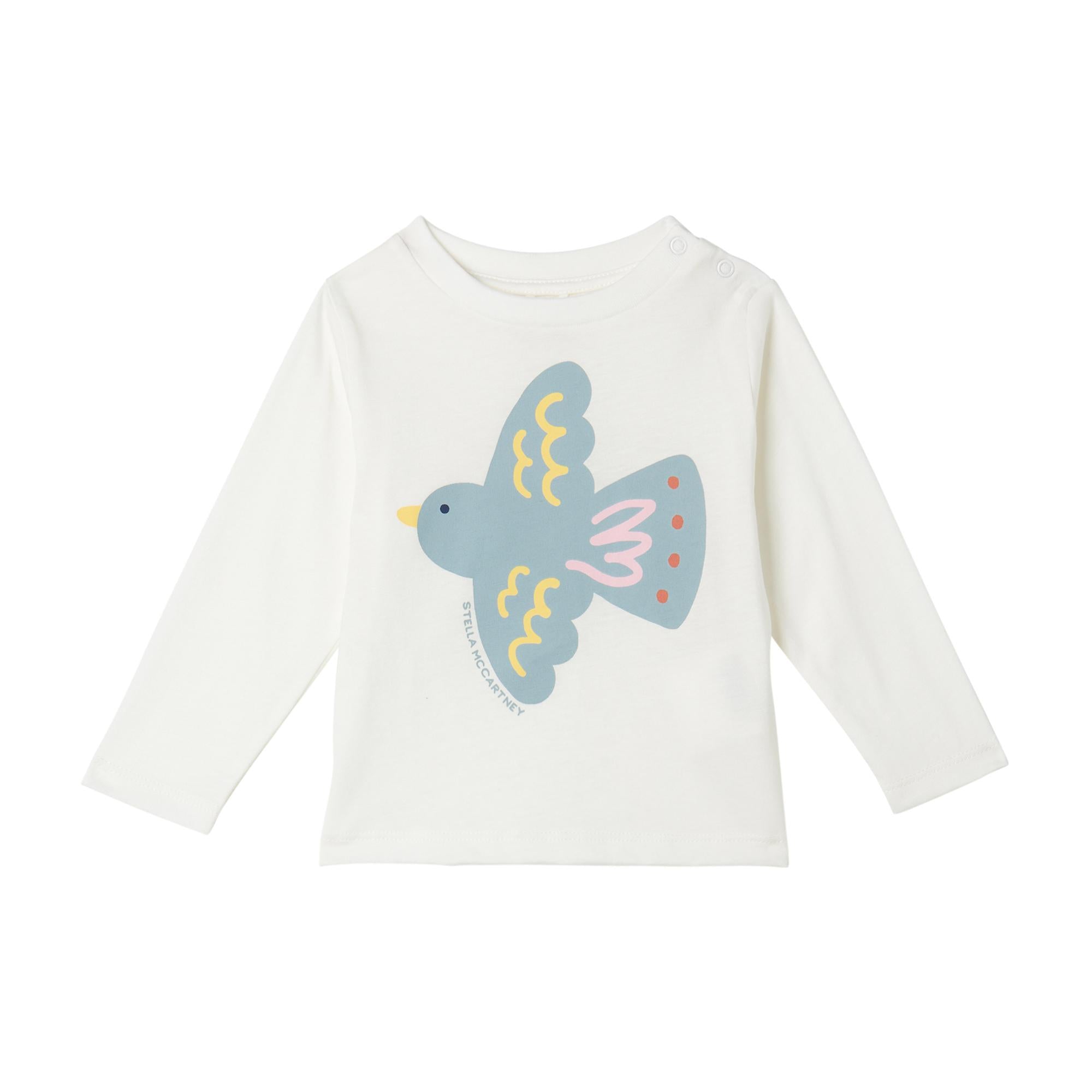 Top a Maniche Lunghe con Grafica Colomba TX8080Z0434 101 STELLA MCCARTNEY 
