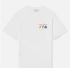 T-shirt Emilie bianca con ricamo Estate Italiana