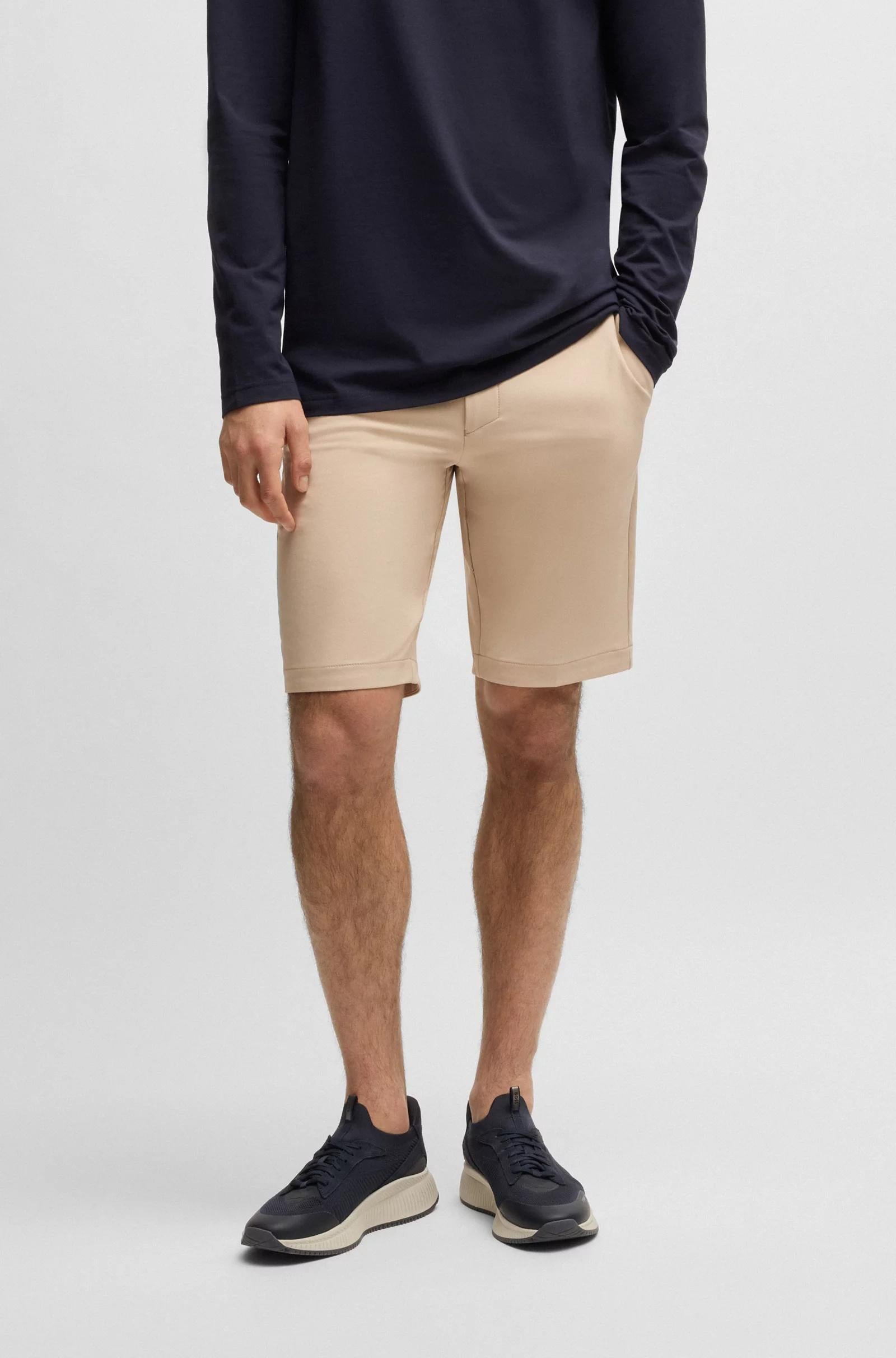 Bermuda slim fit in tessuto elasticizzato idrorepellente 50540337 269 BOSS 