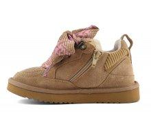 Sneaker in pelle scamosciata con lacci maxi HCYK265 TAN COLORS OF CALIFORNIA 