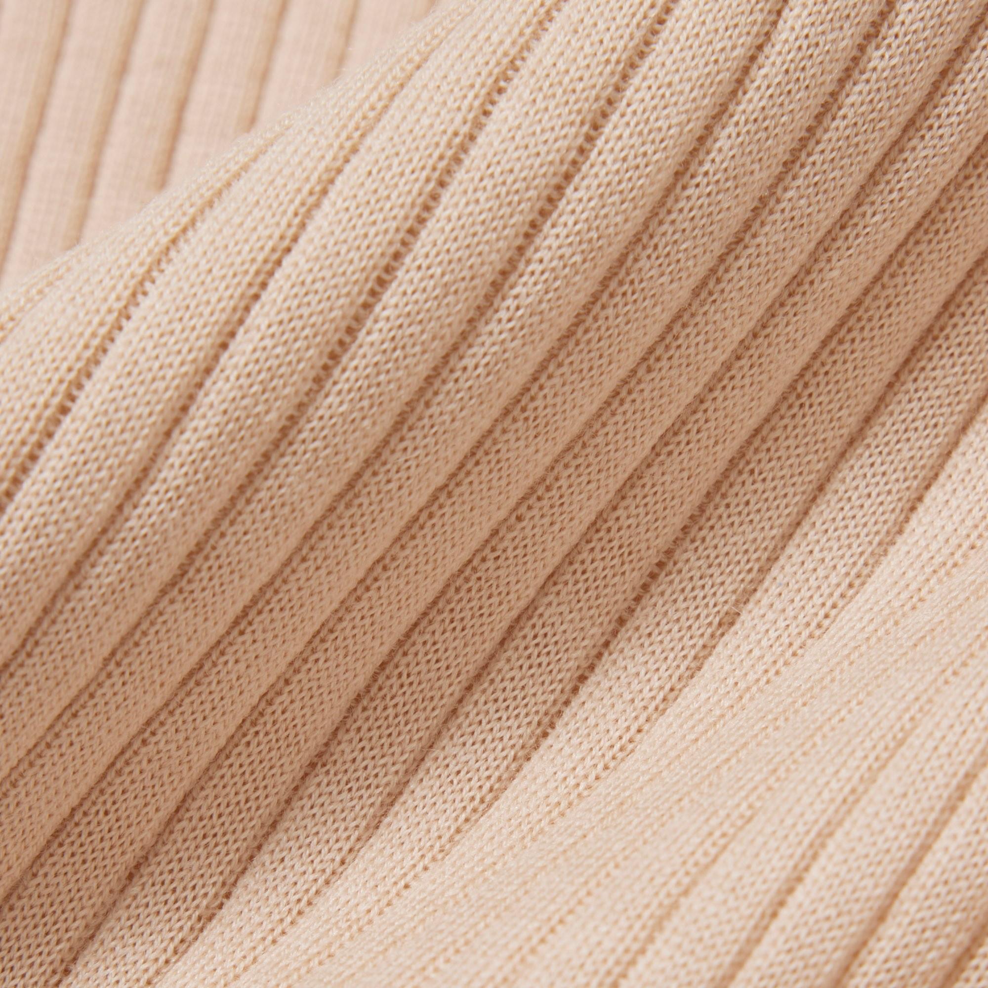 Maglione a maniche corte in lana merinos a coste AF4146 X6F LACOSTE 