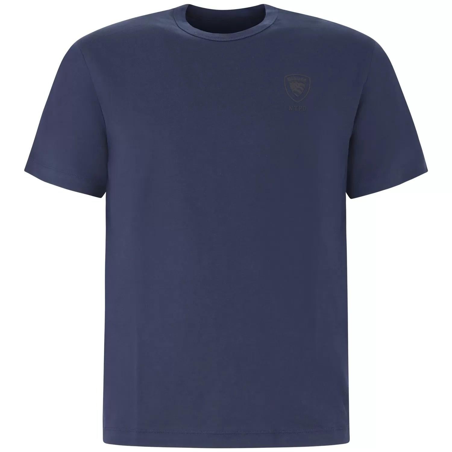 T-shirt con logo in tono 25SBLUH02193 888 BLAUER 