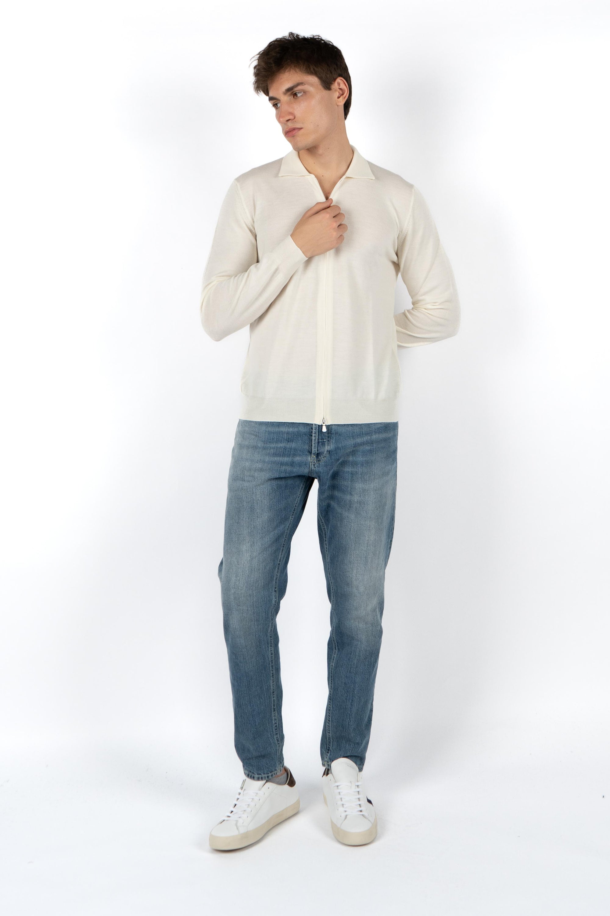 Polo full zip 57196/14225 005 GRAN SASSO 