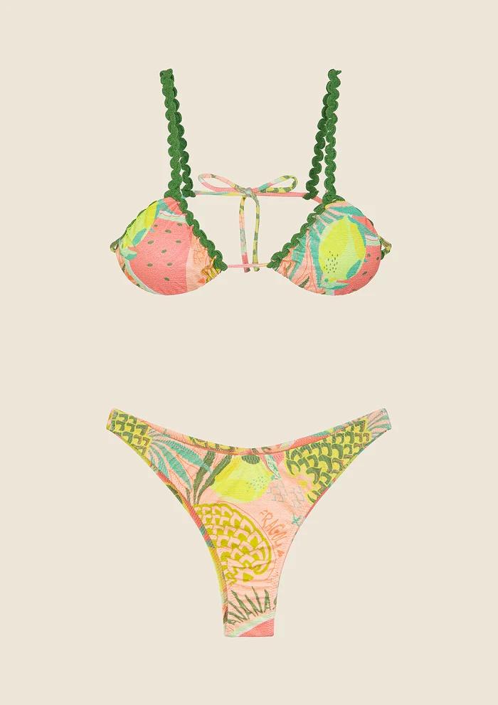 Bikini Triangolo con Slip Americano Fisso Fantasia 0620X 12 F**K 